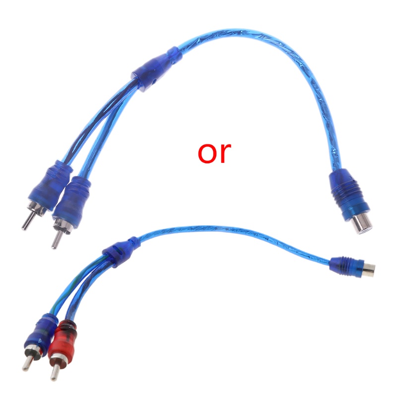 Cáp Chuyển Đổi RCA 1 Female Sang 2 Male Y Cho Xe Hơi