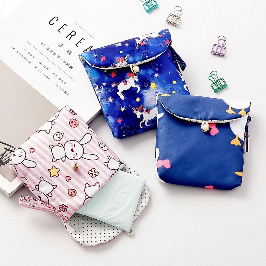 Túi đựng băng vệ sinh tiện lợi nội địa trung túi vải đựng băng vệ sinh nữ DANA