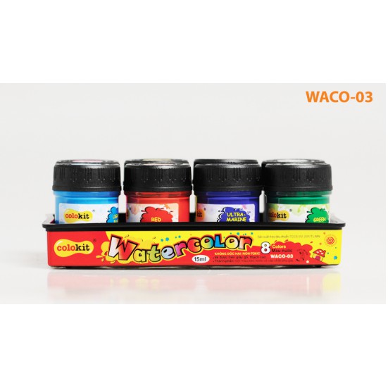 Màu nước Thiên Long 8 màu Waco-03