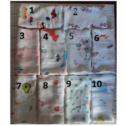 Khăn tắm 100% sợi tre quấn bé, gối đầu 2 lớp cho bé sơ sinh size to đa năng tiện lợi mềm mại