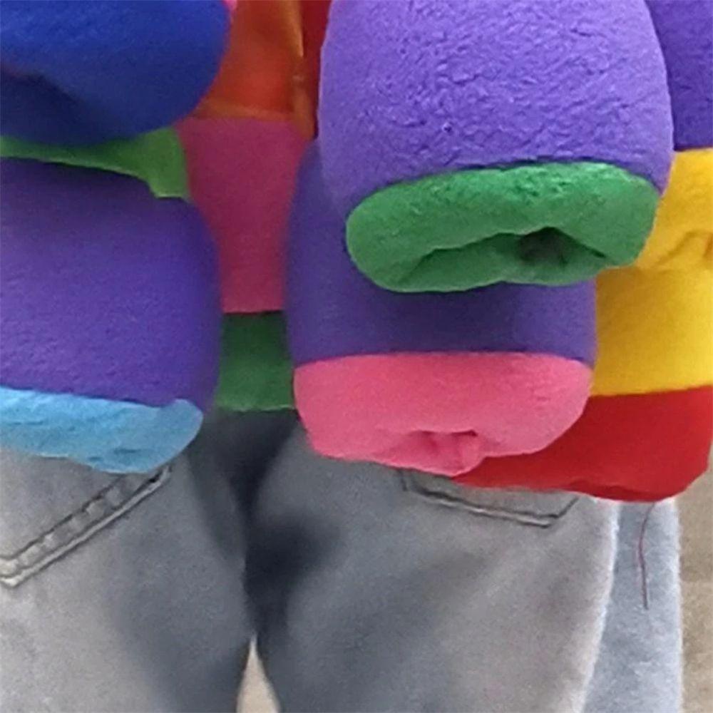 Đồ Chơi Quả Bóng Ruy Băng Màu Cầu Vồng Sáng Tạo