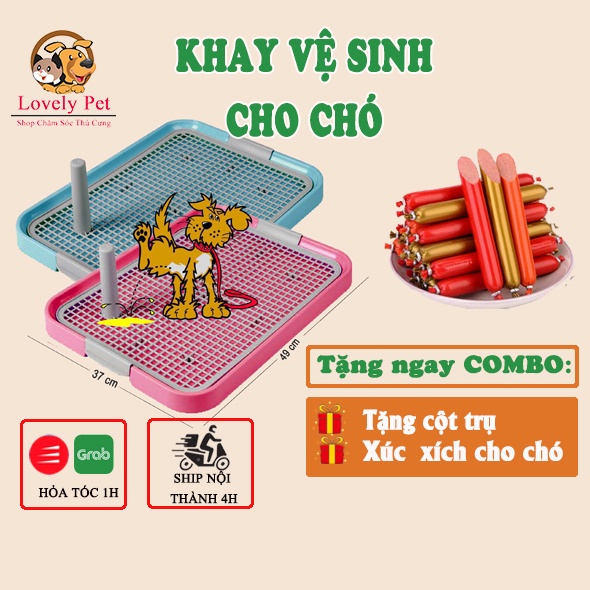 (Hàng nội địa) Khay vệ sinh lớn cho thú cưng - Phụ kiện chó mèo