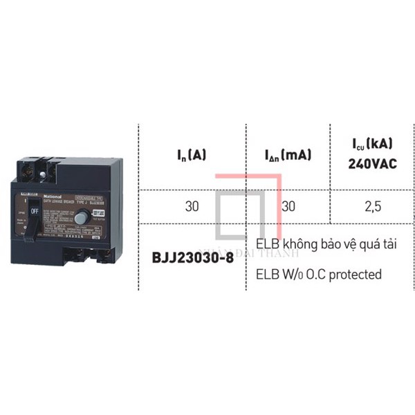 CB chống giật Panasonic 30A BJJ23030-8