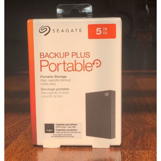 Ổ cứng di động HDD Seagate Backup Plus Portable 5TB USB 3.0 - STHP5000400 (Đen)