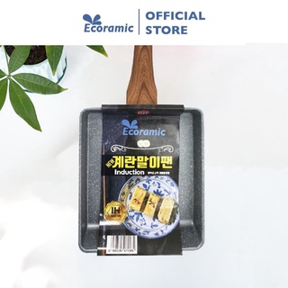 |CHÍNH HÃNG| Chảo đúc trứng vân đá ECORAMIC
