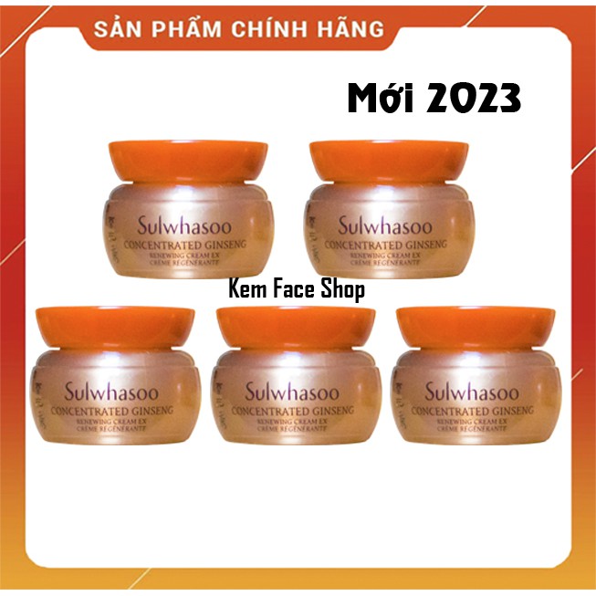 5 hũ Kem tái tạo da từ nhân sâm cô đặc Sulwhasoo 5ml