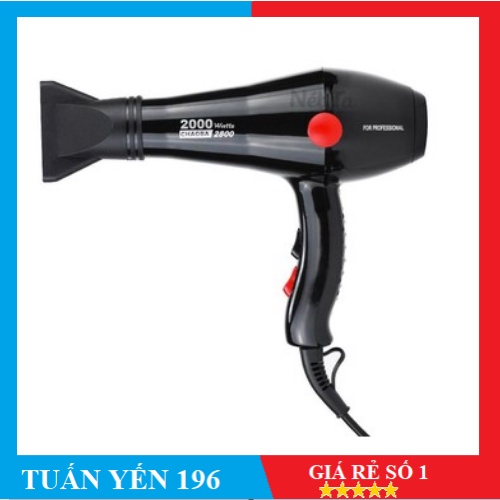 Máy Sấy Tóc Chaoba 2800 Chính Hãng Chuyên Nghiệp Tạo Kiểu Công Suất Lớn 2 Chiều Nóng Lạnh Có Ion