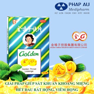 Viên ngậm ho nhập khẩu GOLDEN THROAT giúp giảm ho, long đờm, viêm ngứa , rát họng...