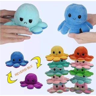 Stuffed octopus with cute 2 colors design