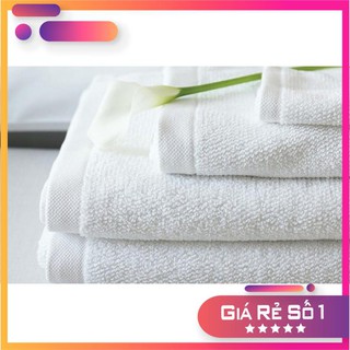 Khăn tắm khách sạn nhà nghỉ màu trắng 70x 140cm x300g