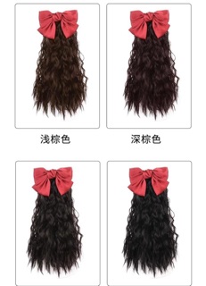Tóc cột xù nơ❤️freeship 50k❤️ tóc cột xù nơ 40cm