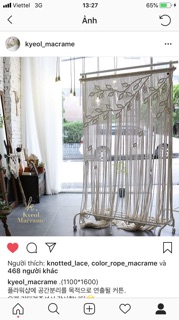Rèm trang trí cửa macrame