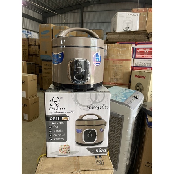 Nồi cơm điện Orkin Thái Lan 1,8L lòng nồi tráng men 3D, Model:Or18