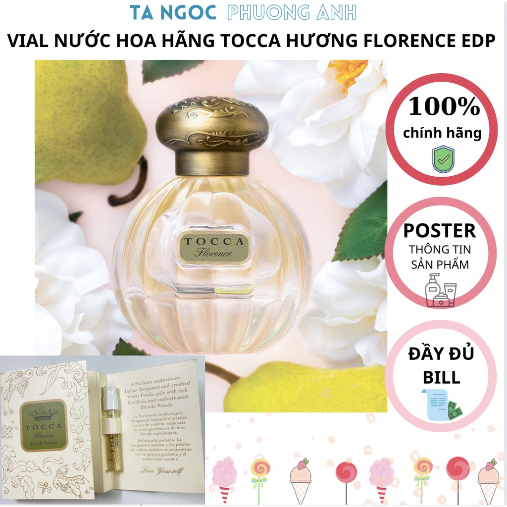 VIAL NƯỚC HOA HÃNG TOCCA HƯƠNG FLORENCE EDP
