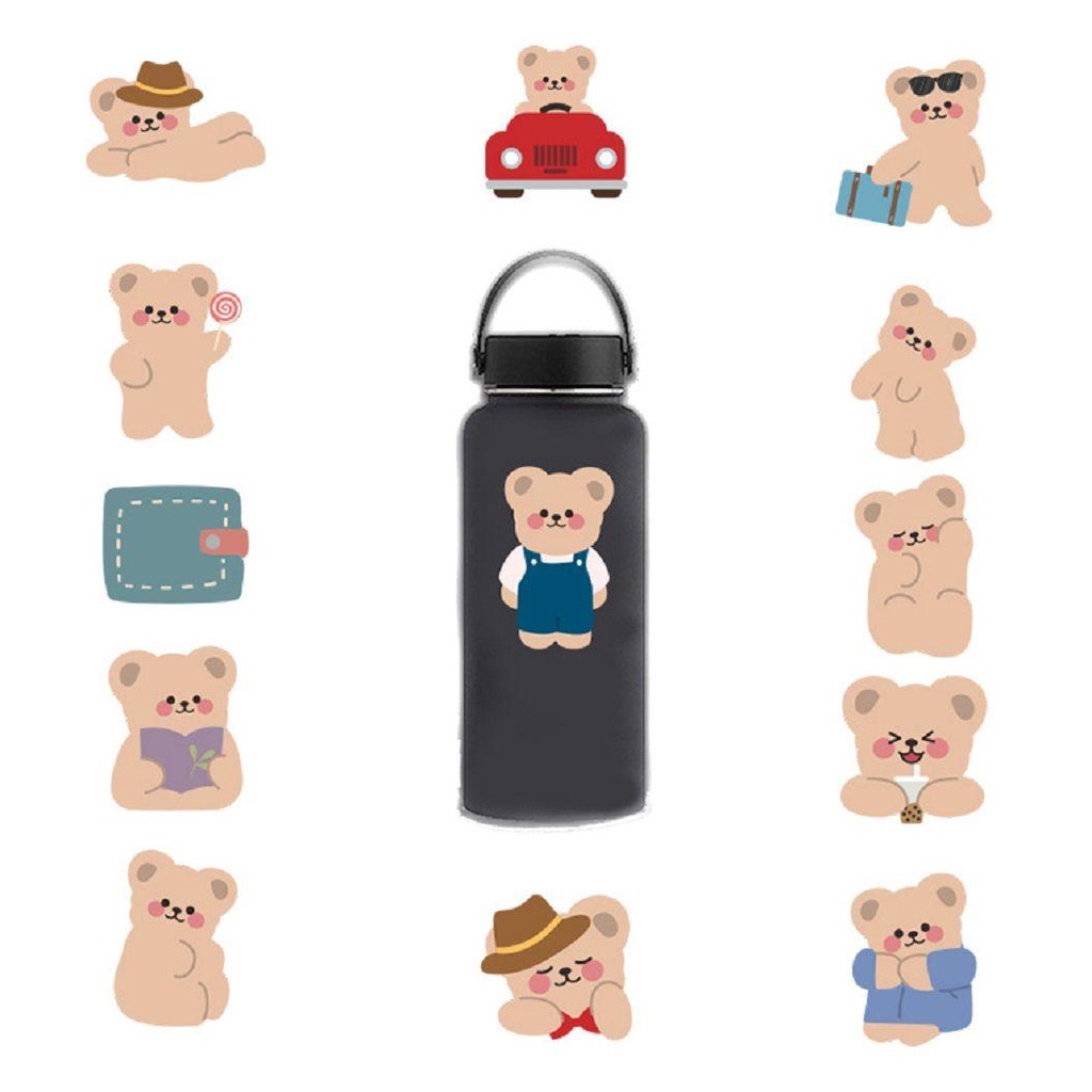 Bộ 50 Sticker Dán Trang Trí Sổ Tay Xinh Xắn