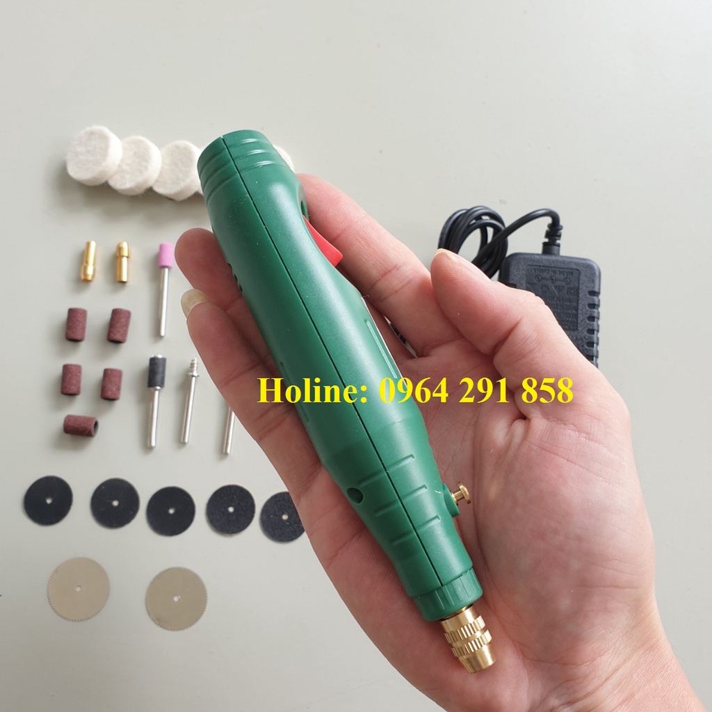 Bộ khoan điện mini đa năng cầm tay V001 -25SP chuyên khoan, cắt, mài, điêu khắc, chạm trổ, phay, đánh bóng, chà nhám,...