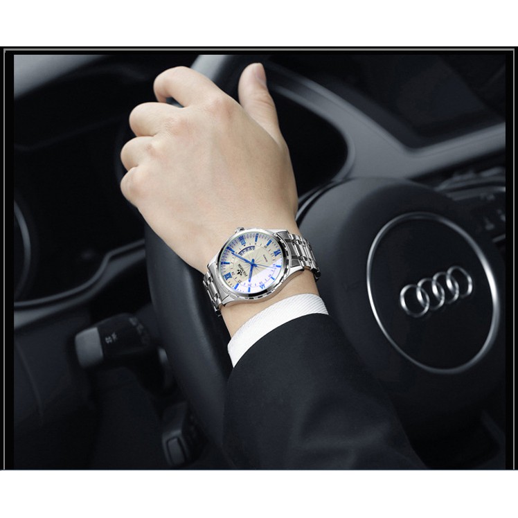 ĐỒNG HỒ NAM CAO CẤP CHÍNH HÃNG FOURRON, DÂY THÉP ĐÚC ĐẶC, KHÓA BƯỚM CAO CẤP, TẶNG CÂY CẮT MẮT DÂY, BẢO HÀNH 2 NĂM | BigBuy360 - bigbuy360.vn