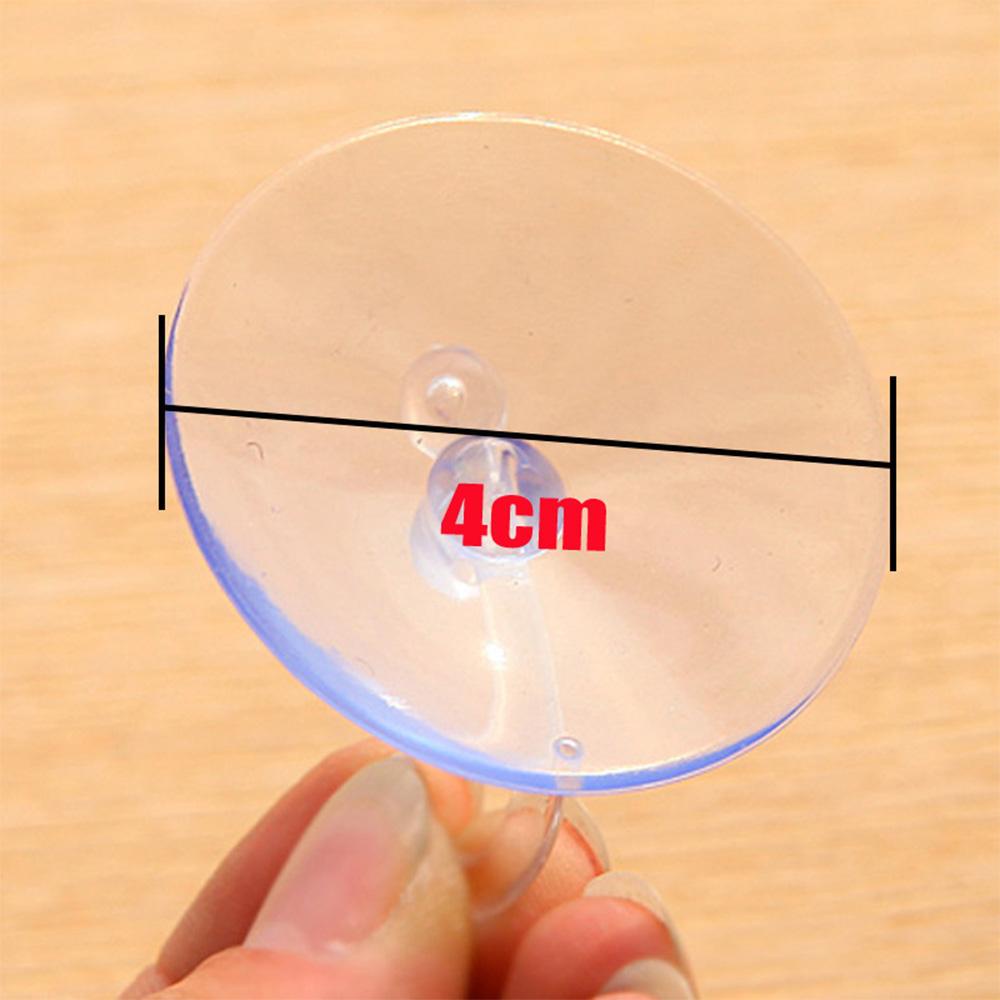 LEISURE Bộ 10 Móc Treo Đồ Bằng Nhựa PVC Trong Suốt Gắn Tường Tiện Dụng