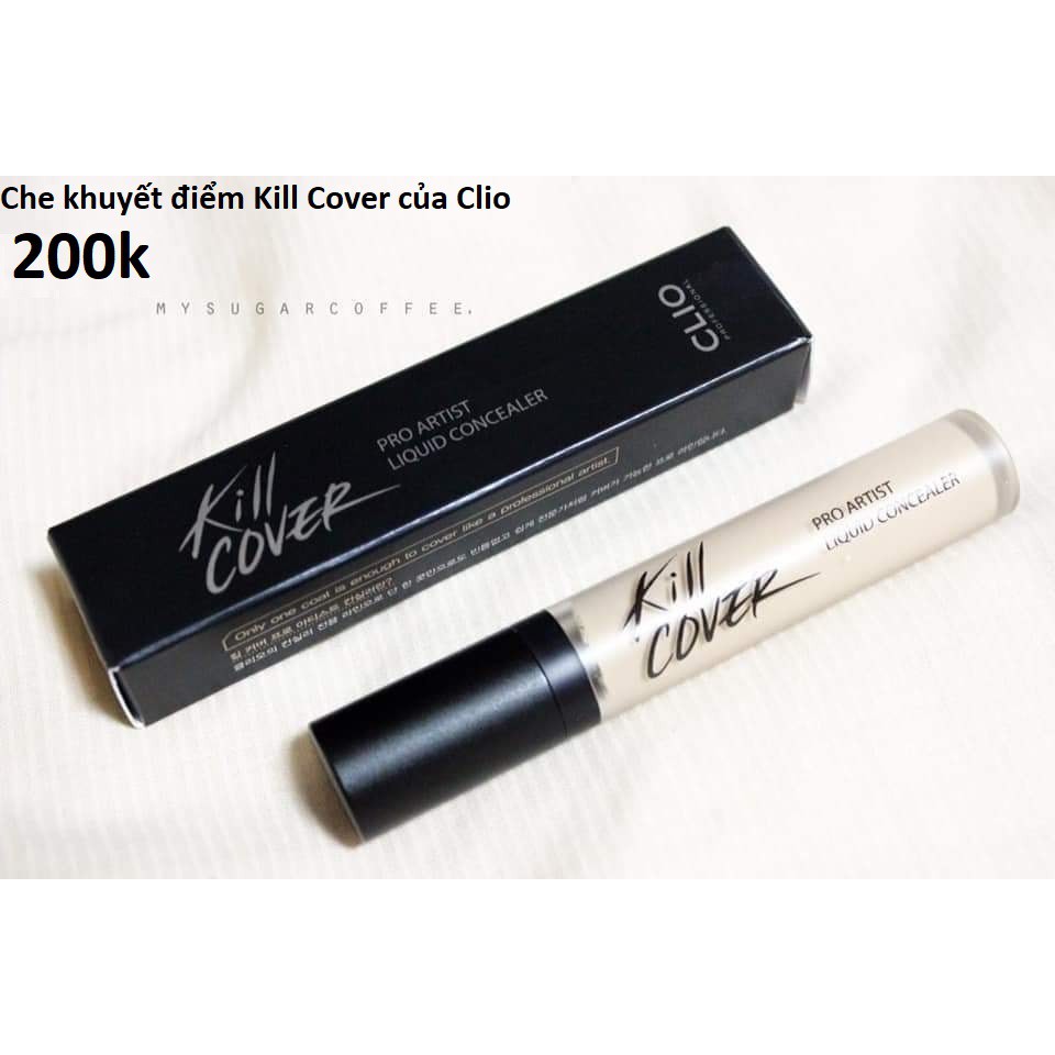 Kem Khuyết Điểm Clio Kill Cover Liquid Concealer độ che phủ siêu tốt