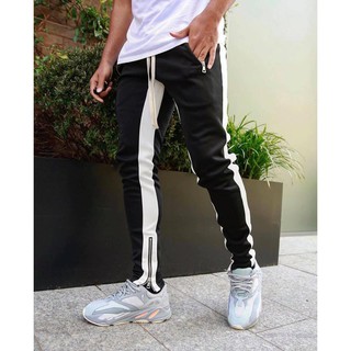 Track pants -Quần phối zip