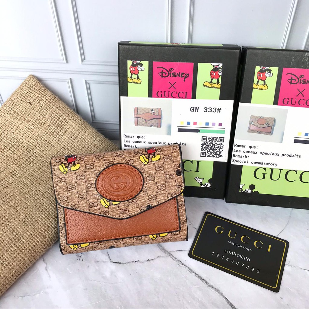 Ví Gucci Mini In Hình Chuột Mickey Dễ Thương