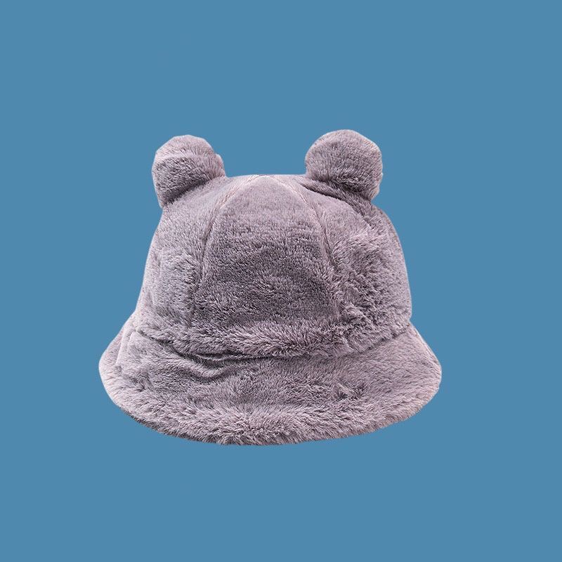 Nón Tai Bèo Phủ Lông Dày Dặn Giữ Ấm Mùa Đông In Họa Tiết Da Báo Dễ Thương Phong Cách Nhật Bản Cho Nữ