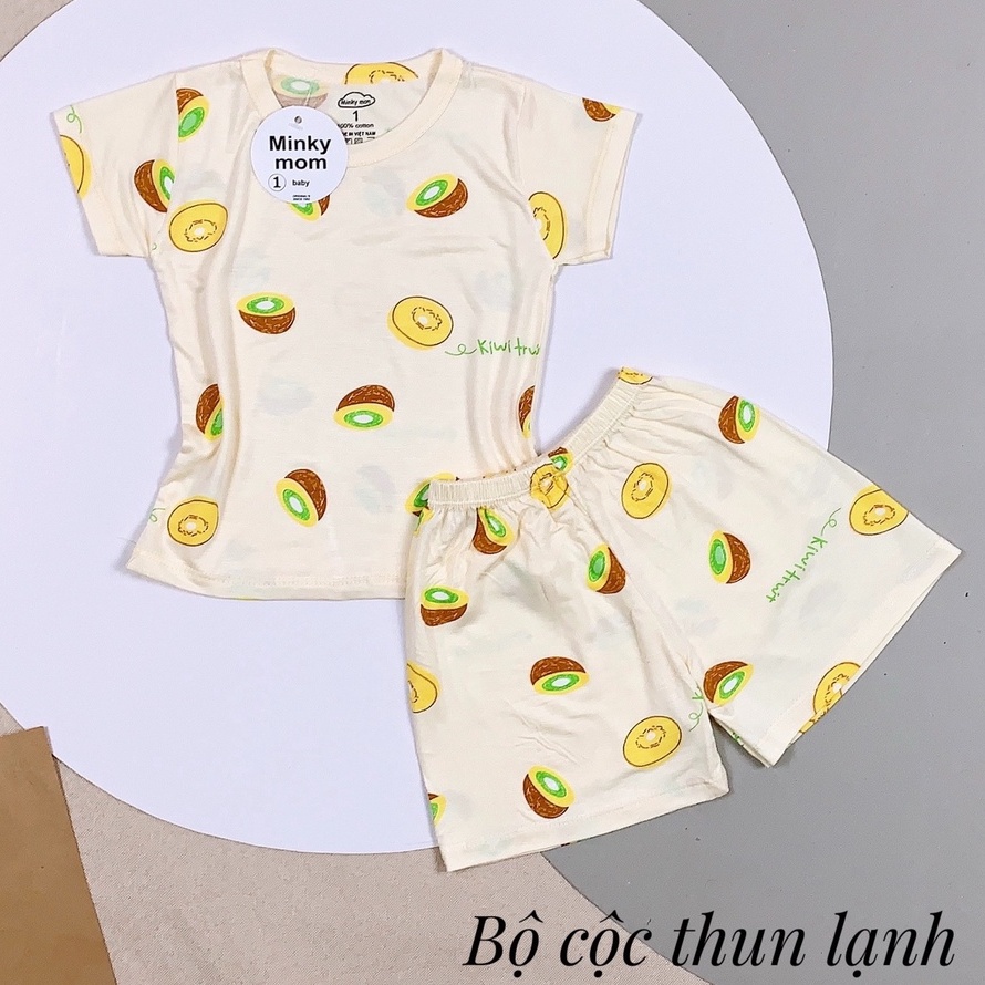 Bộ quần áo trẻ em cộc tay thun lạnh MINKY cho bé trai gái trẻ sơ sinh hàng cao cấp M&B shop MIN26