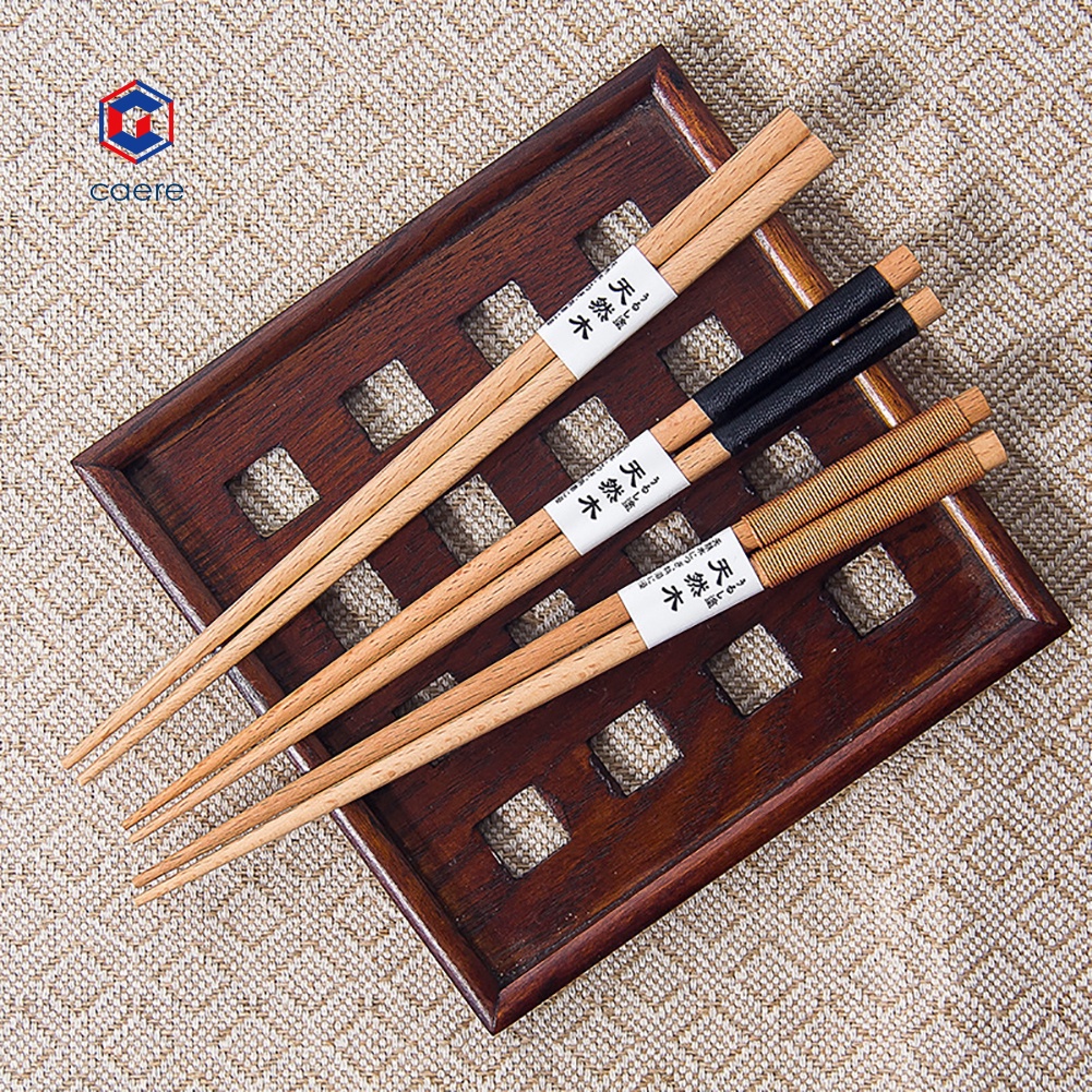 1 đôi đũa gỗ chống trượt phong cách Nhật Bản