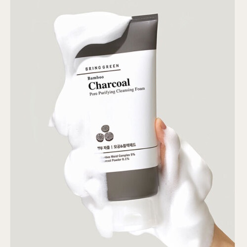 Bring Green Bamboo Charcoal Pore Purifying Cleansing Foam 300ml K beauty skincare
