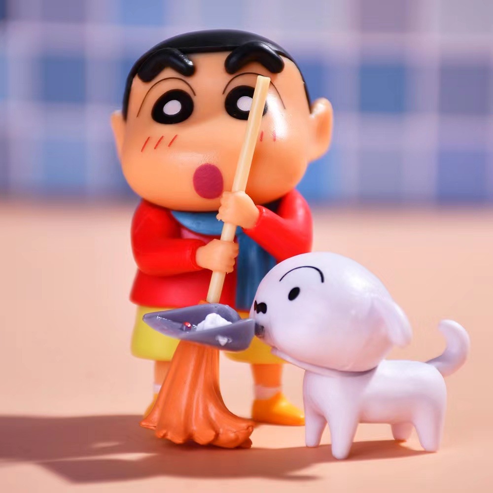 Bộ Đồ Ngủ Mô Hình Shin-chan Hoa Hướng Dương / Cún Trắng Dễ Thương Dùng Làm Quà Tặng Cho Bé