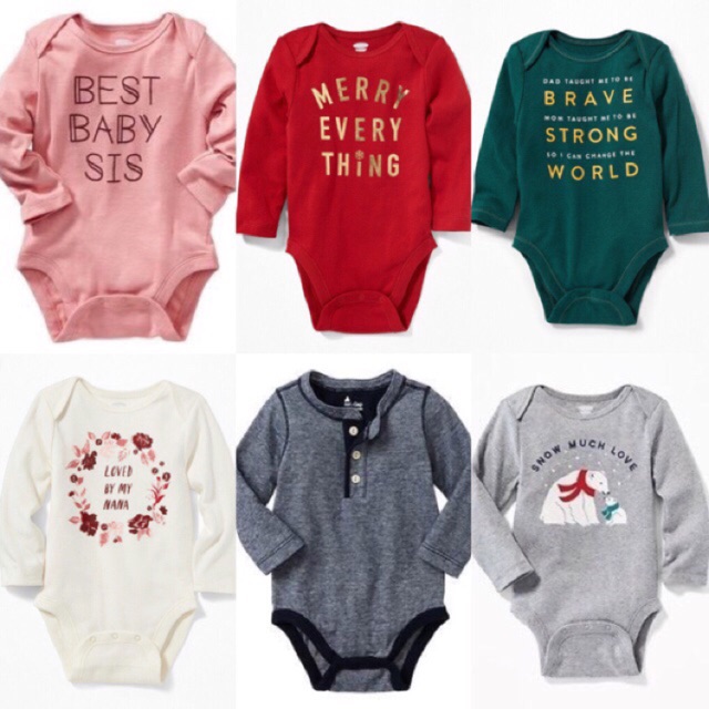 Body Old Navy dài tay cho bé trai