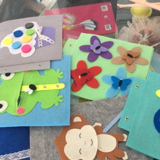 Bộ nguyên liệu làm sách vải cắt sẵn theo chủ đề yêu cầu