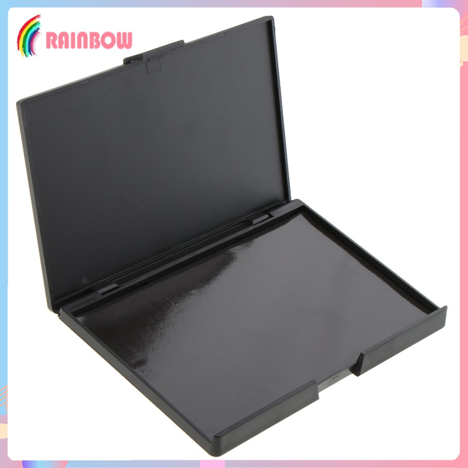 Bảng phấn rỗng từ tính màu đen kèm 12 khay đựng phấn mắt / phấn má hồng