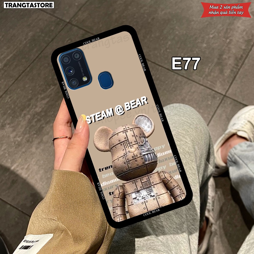 Ốp lưng Samsung M31 in hình gấu Bearbrick,Metal Style,Doremon siêu dễ thương chất lượng