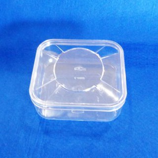 Hộp nhựa vuông cứng lớn đựng yến sào 100g (C.0220)