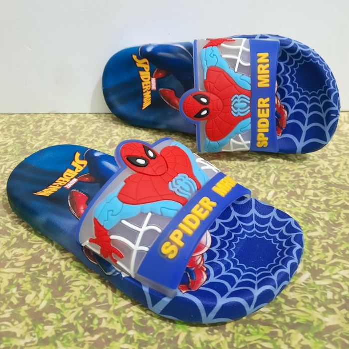 DÉP SIÊU NHÂN  NHỆN 3D ĐẾ DẺO BÉ TRAI