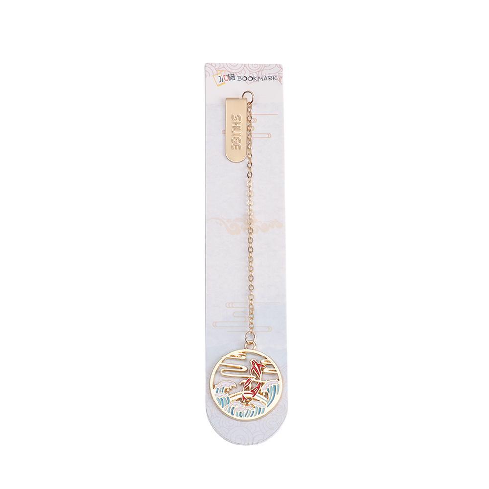 1 Bookmark Kim Loại Mặt Phi Hành Gia Phong Cách Retro