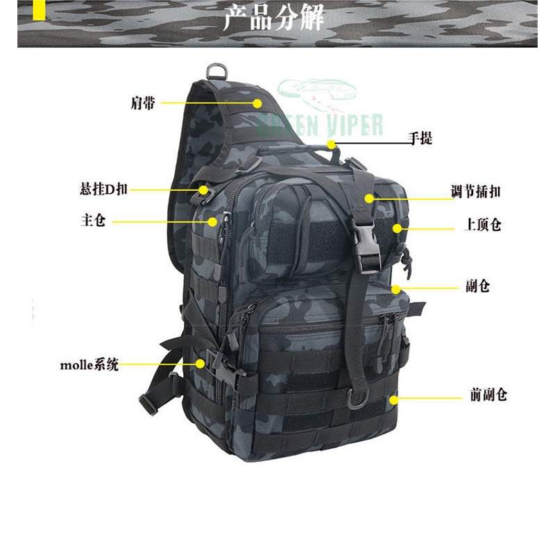 Túi Chiến Thuật Đeo Chéo Đa Năng Phong Cách Quân Đội Cho Nam