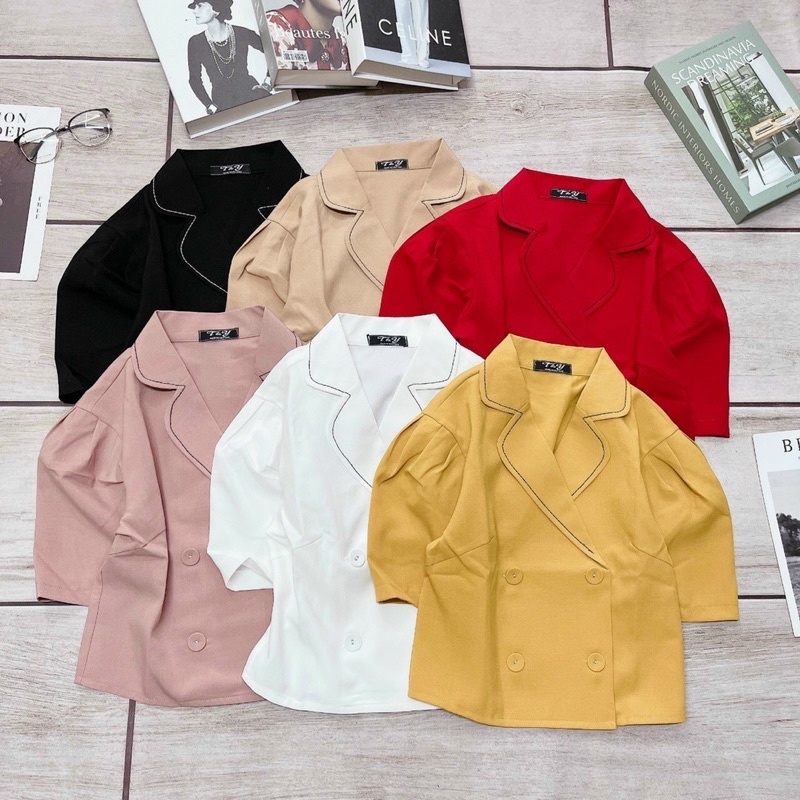 ÁO KIỂU THIẾT KẾ FORM NGẮN