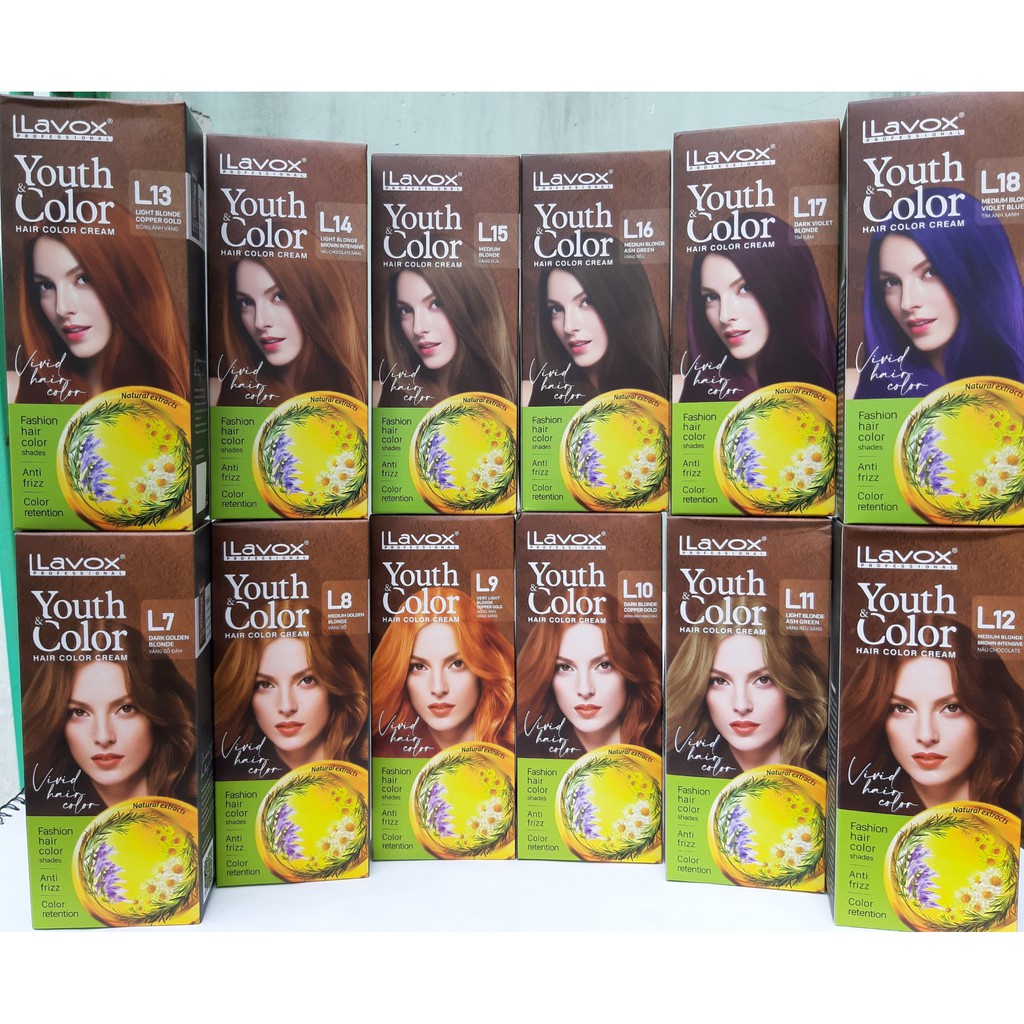 Kem nhuộm màu thảo dược Lavox Youth color