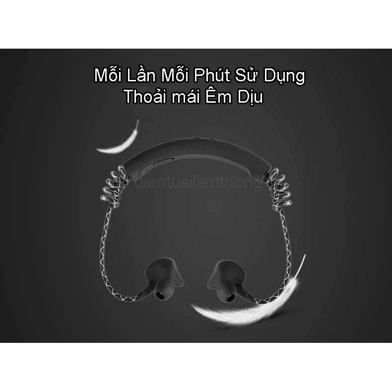 Tai nghe bluetooth không dây thiết kế thể thao đeo cổ. Thiết kế tinh tế sang trọng, dây đàn hồi mic to rõ âm M12 -dc3528