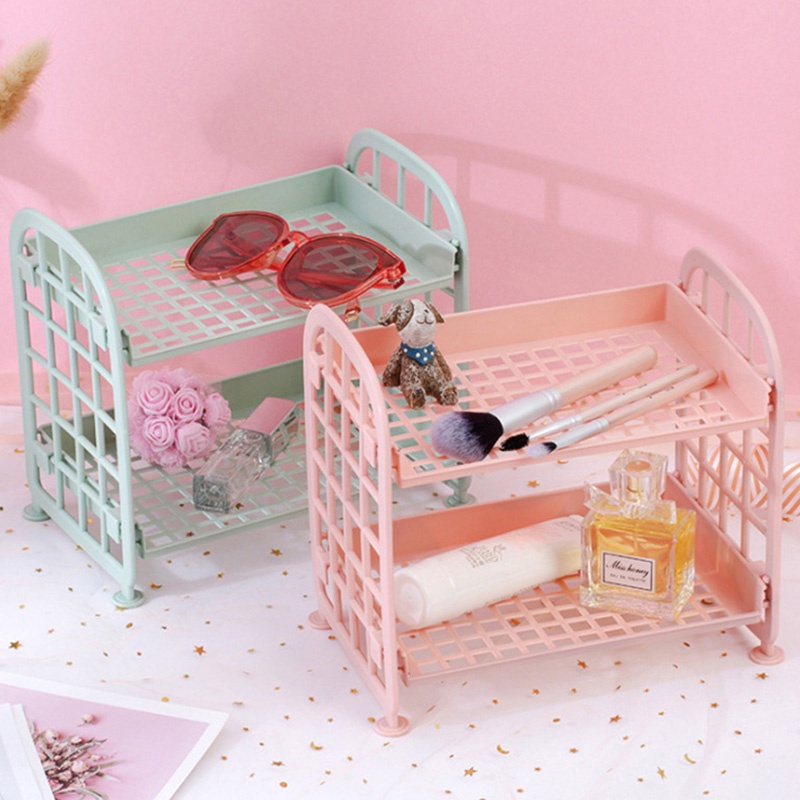 Kệ Đựng Đồ Hai Tầng Có Thể Gấp Gọn Tiện Dụng