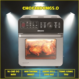 Nồi Chiên Không Dầu 2GOOD S20 - Chế Biến Cùng Lúc 2 Món -16 Chế Độ Nấu - 15 Lít - Inox 304