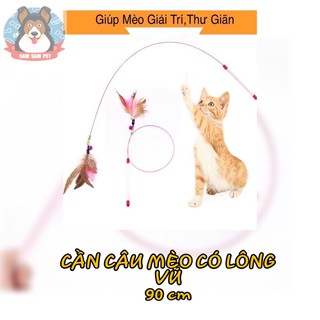 Cần câu mèo có lông vũ dài 90cm