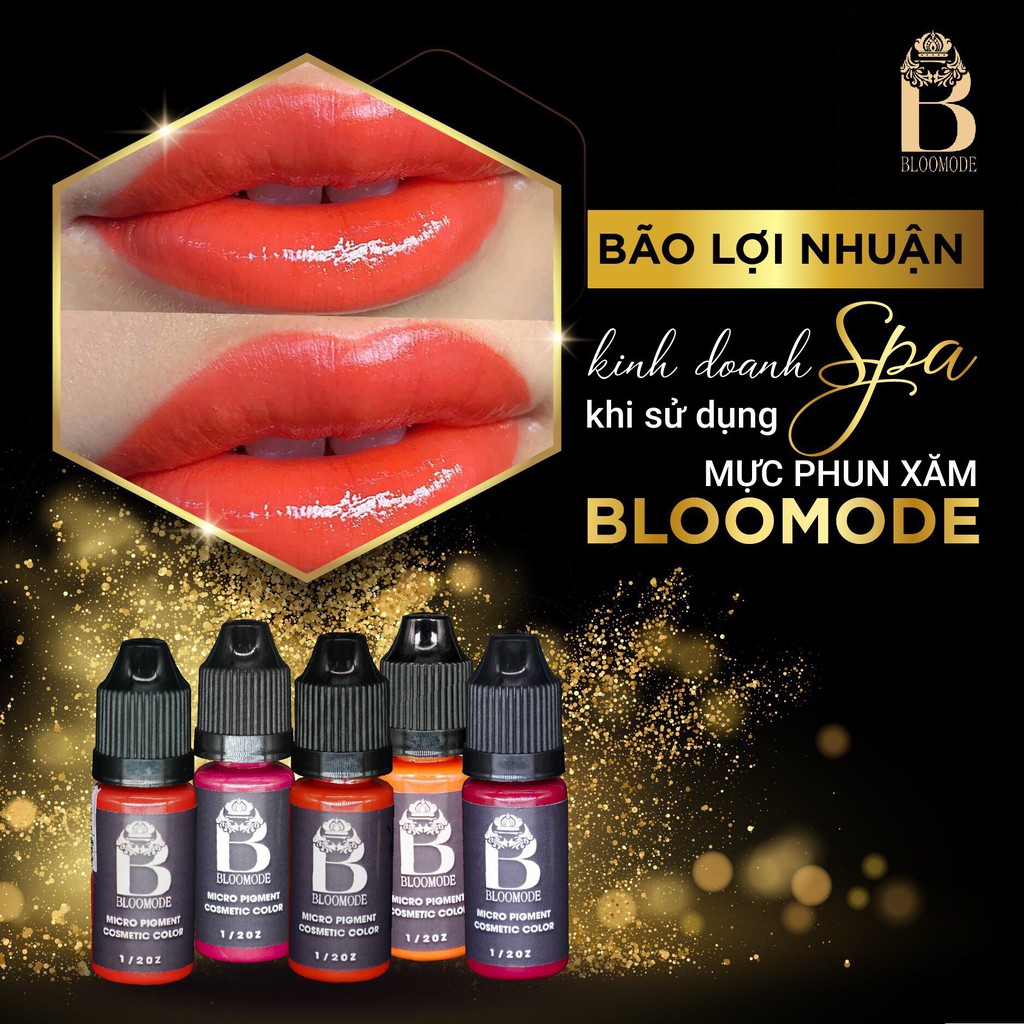 Mực Xăm Bám Nhanh Bong Đậm Bloomode Chính Hãng USA