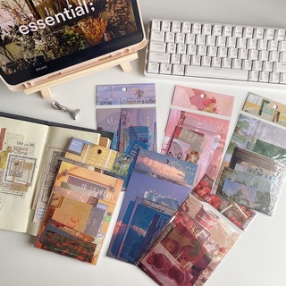 Sticker ảnh nghệ thuật, hình dán thiên nhiên màu sắc xinh đẹp, phong phú