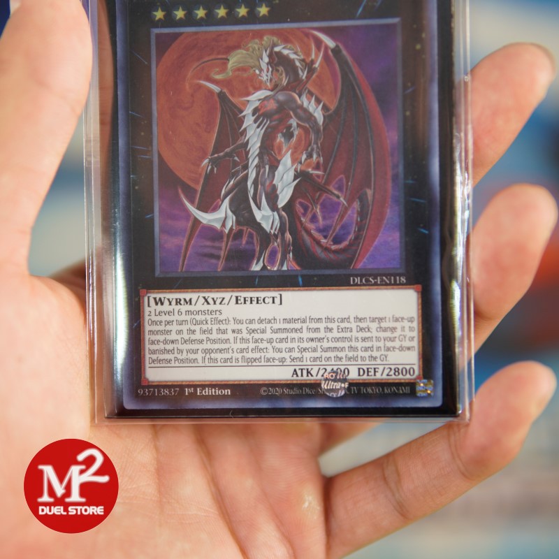 Lá bài Yugioh DLCS-EN118B NUMBER 24: Dragulas Vampiric Dragon – Ultra Rare BLUE - Đóng gói theo tiêu chuẩn M2SCCQ-Lite