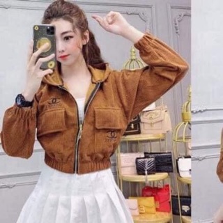 Áo khoác nhung tăm đủ màu HANA132