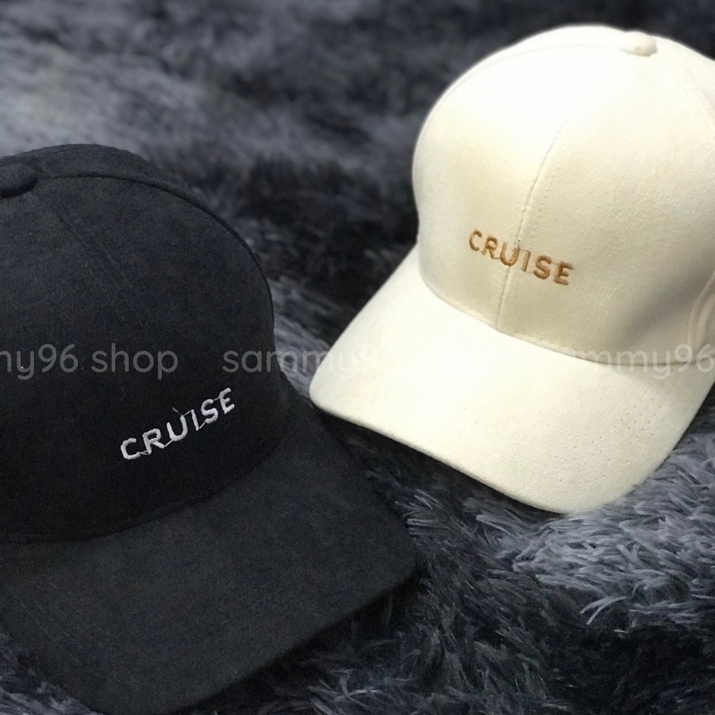 Mũ lưỡi trai nũ nam unisex nón kết nỉ gân cotton dày mịn bucket phong cách ulzzang phớt CRUISE thời trang hàn quốc