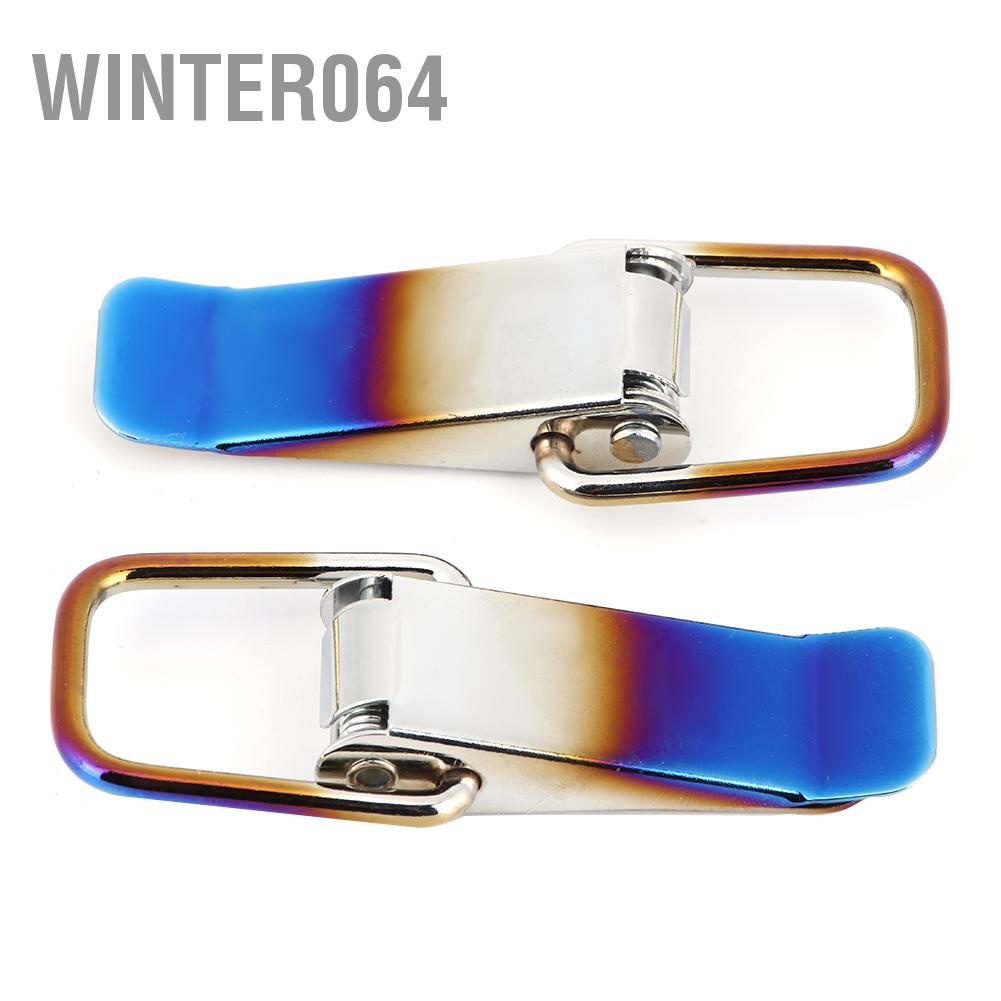 Kẹp Khóa Móc Xe Tải Thao Tác Nhanh Bằng Sắt Màu Trắng Xanh Dương